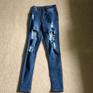 Fashion Nova Distressed Jeans